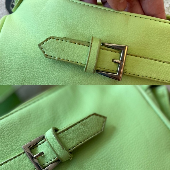 NWT Vintage Y2K Chartreuse Baguette Bag - Picture 6 of 16